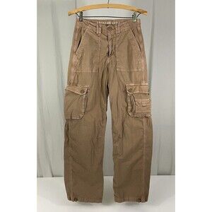 Y2K Grunge Bella Swan Flare American Eagle WideLeg Lowrise Cargo Pants Sz 2